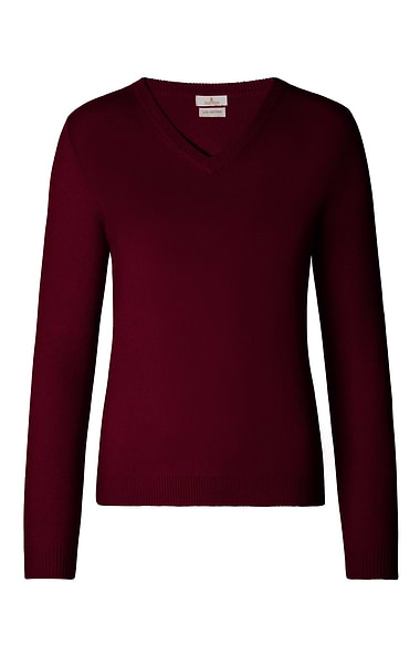 Ladies 2-Ply Cashmere V-Neck Sweater