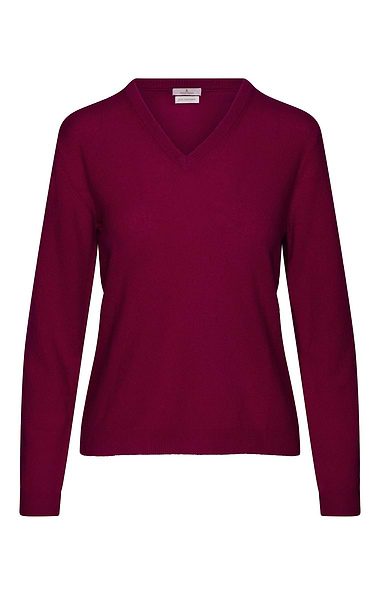 Ladies 2-Ply Cashmere V-Neck Sweater