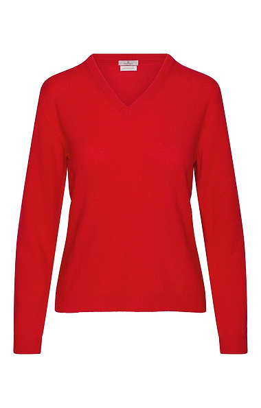 Ladies 2-Ply Cashmere V-Neck Sweater