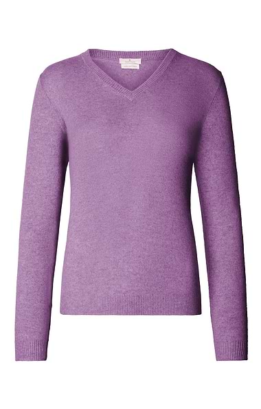 Ladies 2-Ply Cashmere V-Neck Sweater