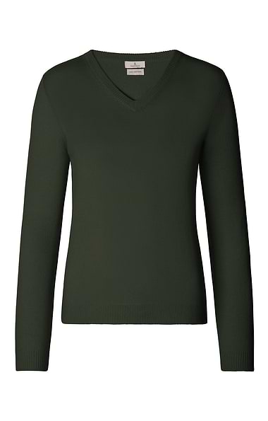 Ladies 2-Ply Cashmere V-Neck Sweater