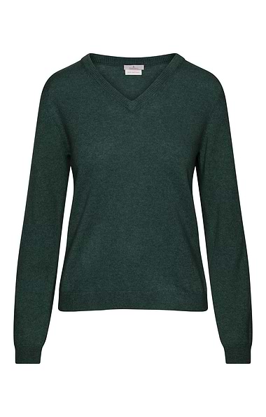Ladies 2-Ply Cashmere V-Neck Sweater