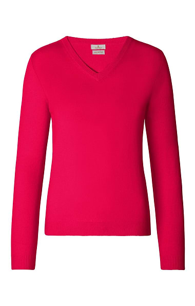 Ladies 2-Ply Cashmere V-Neck Sweater