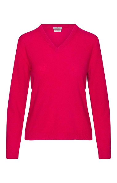 Ladies 2-Ply Cashmere V-Neck Sweater