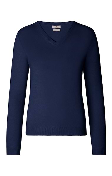 Ladies 2-Ply Cashmere V-Neck Sweater