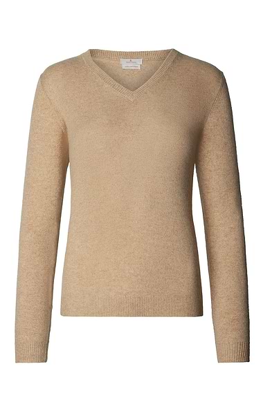 Ladies 2-Ply Cashmere V-Neck Sweater