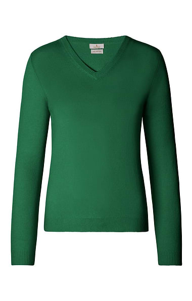 Ladies 2-Ply Cashmere V-Neck Sweater