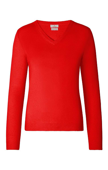 Ladies 2-Ply Cashmere V-Neck Sweater