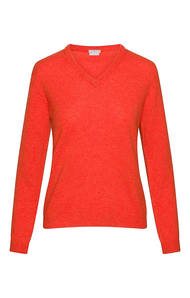 Ladies 2-Ply Cashmere V-Neck Sweater