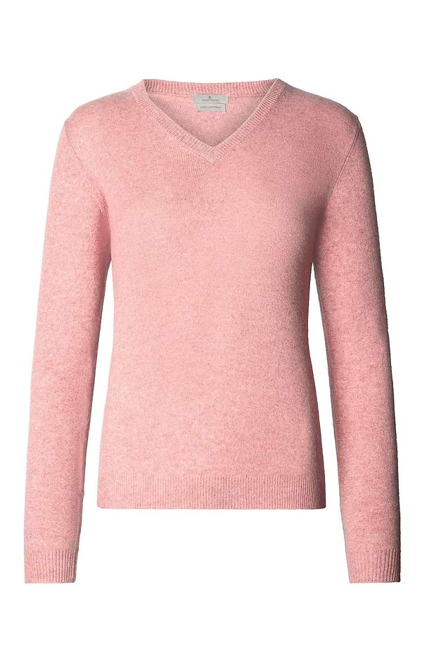 Ladies 2-Ply Cashmere V-Neck Sweater