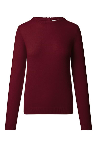 Ladies Two-Ply Cashmere Crew Neck