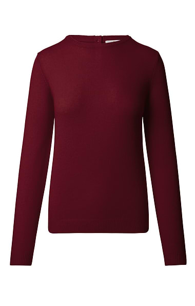 Ladies Two-Ply Cashmere Crew Neck