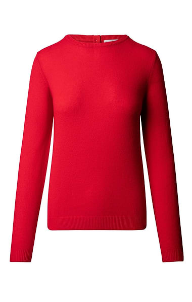 Ladies Two-Ply Cashmere Crew Neck
