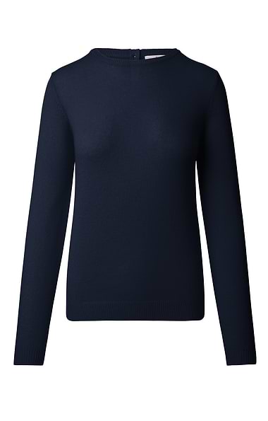 Ladies Two-Ply Cashmere Crew Neck