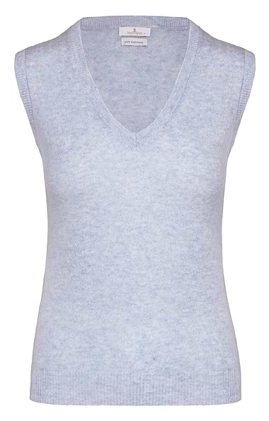 Ladies Cashmere Sleeveless V-Neck Sweater