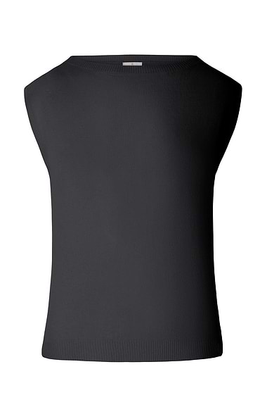 Ladies Sleeveless Cashmere Crew Neck Sweater