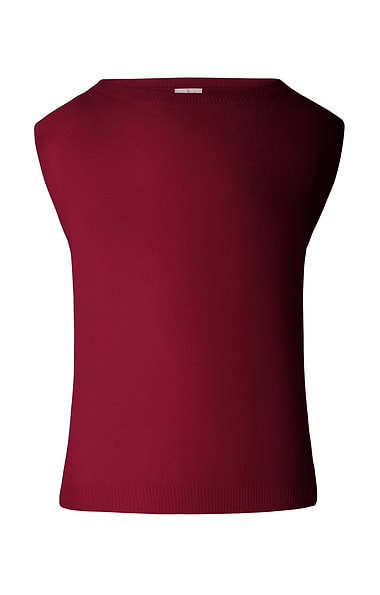 Ladies Sleeveless Cashmere Crew Neck Sweater