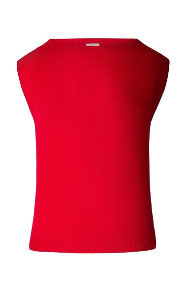 Ladies Sleeveless Cashmere Crew Neck Sweater