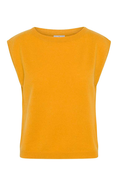 Ladies Sleeveless Cashmere Crew Neck Sweater