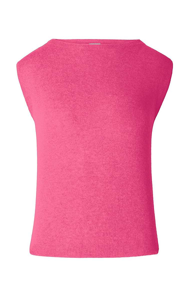 Ladies Sleeveless Cashmere Crew Neck Sweater