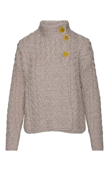 Ladies Aran Cable Cardigan