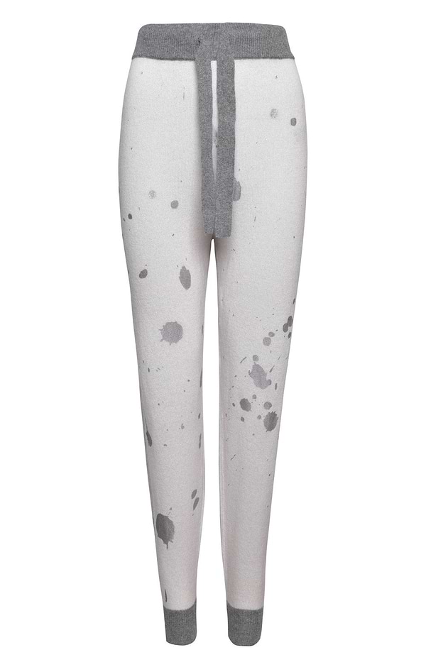 Ladies Splatter Foil Joggers