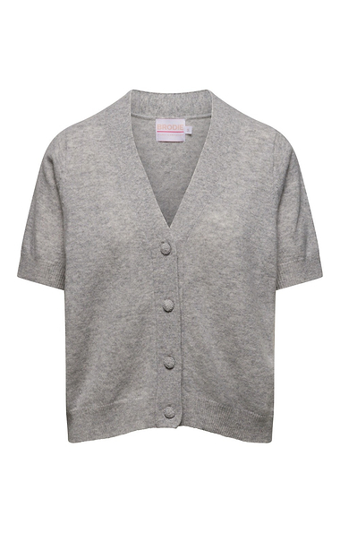 Ladies Brodie Cashmere Button Up Short Sleeve Cardigan