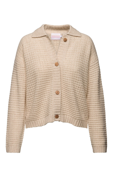Ladies Brodie Cashmere Open Stitch Cardigan