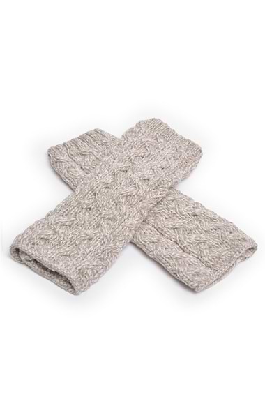 Ladies Cable Handwarmers