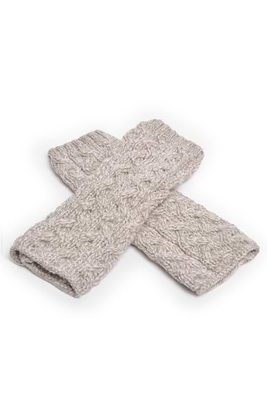 Ladies Cable Handwarmers
