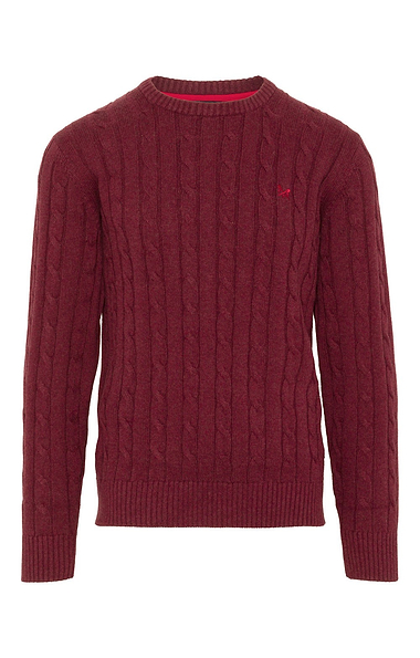 Men's Crew Clothing Organic Cotton Cable Jumper