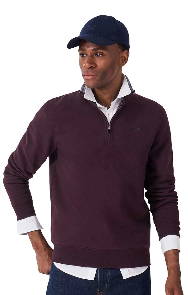 Men's Crew Clothing Classic Half Zip Knit