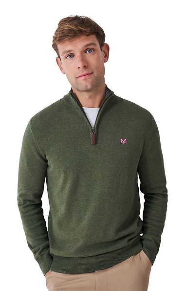 Men's Crew Clothing Organic Cotton Half Zip Jumper