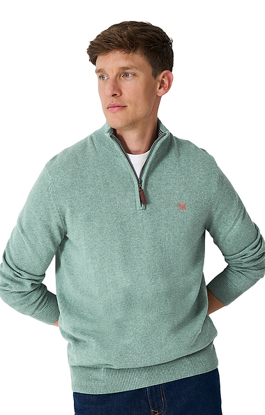 Men's Crew Clothing Organic Cotton Half Zip Jumper