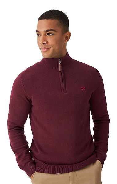 Men's Crew Clothing Organic Cotton Half Zip Jumper