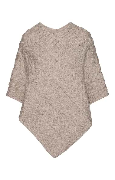 Ladies Aran Poncho