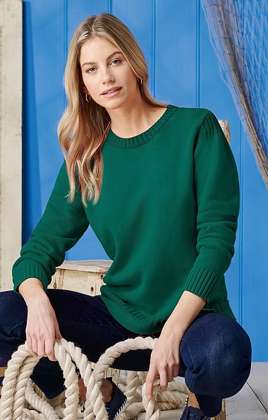 Cotton Guernsey Sweater 5gg