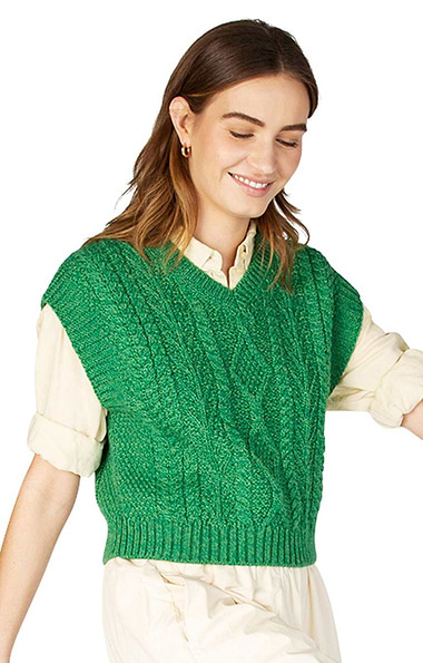 Ladies Sweetpea V-Neck Diamond Vest