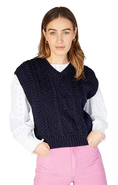 Ladies Sweetpea V-Neck Diamond Vest