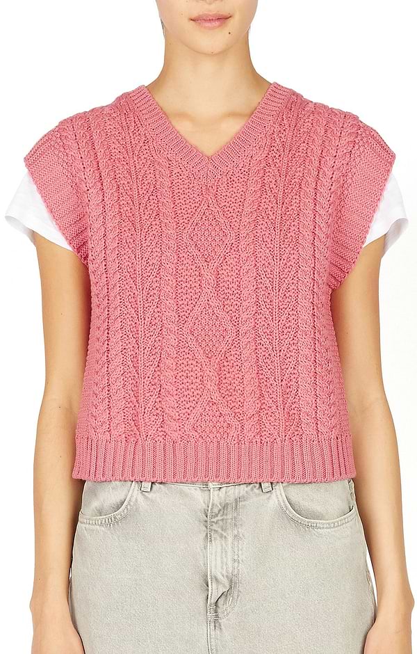 Ladies Sweetpea V-Neck Diamond Vest