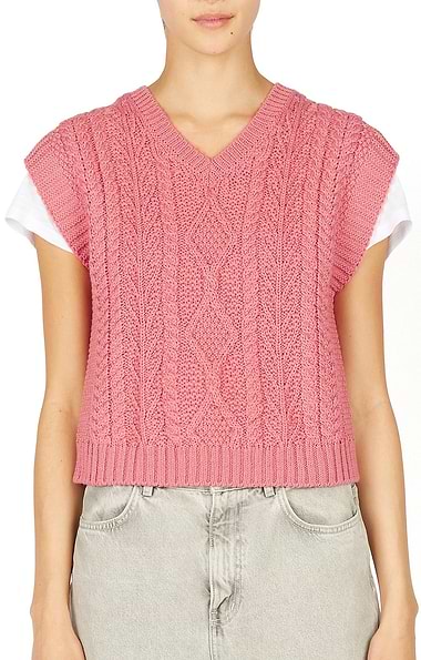 Ladies Sweetpea V-Neck Diamond Vest
