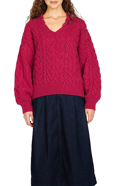 Ladies Hapenny Horseshoe Sweater