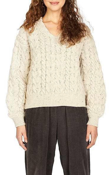 Ladies Hapenny Horseshoe Sweater