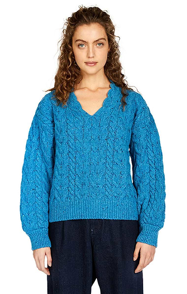 Ladies Hapenny Horseshoe Sweater