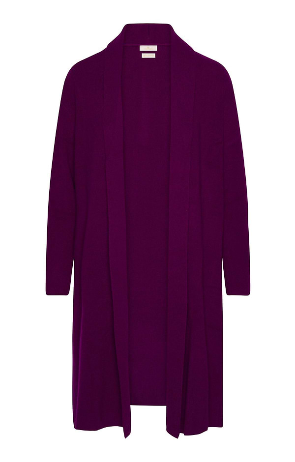 Ladies Merino Cashmere Waterfall Cardigan