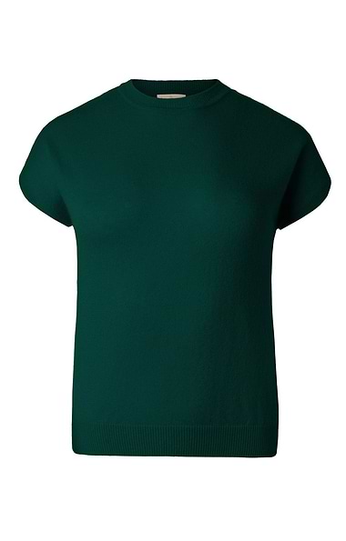 Ladies Merino & Cashmere Short Sleeved Top