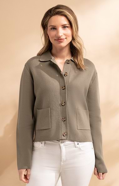 Ladies Cotton Patch Pocket Jacket