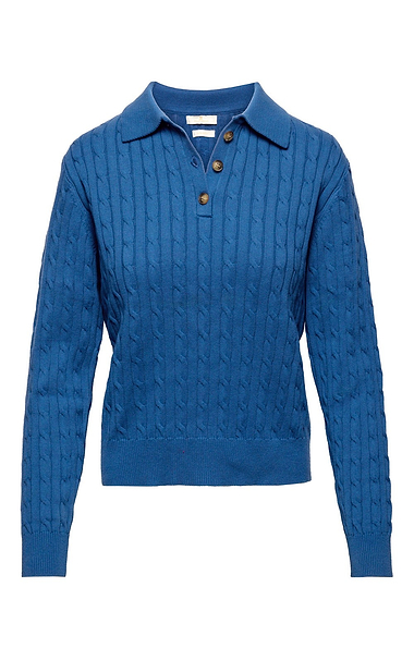 Ladies Babycable Shirt Jumper