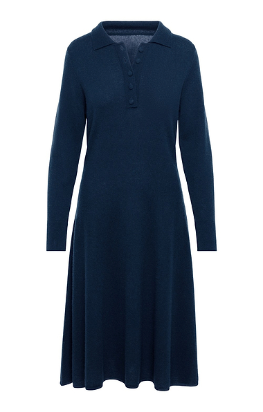 Ladies Merino Cashmere Blanket Stitch Dress