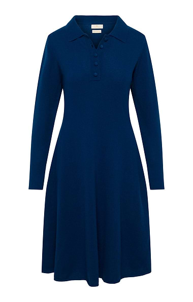 Ladies Merino Cashmere Blanket Stitch Dress